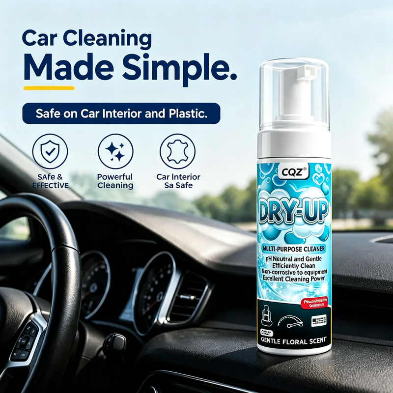 Multi-Purpose Foam Cleaner, pHNeutral WaterlessDeepCleaning Foam for Shoes,Car Interior & Home,Gentle FloralScent (200ml)